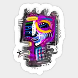 ABSTRACT FACES Sticker